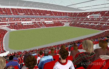 View from Seat Block 231 at Wembley Stadium View from Seat Block 231 at Wembley Stadium