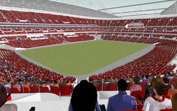 View from Seat Block 234 at Wembley Stadium View from Seat Block 234 at Wembley Stadium