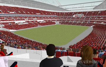 View from Seat Block 235 at Wembley Stadium