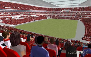 View from Seat Block 237 at Wembley Stadium View from Seat Block 237 at Wembley Stadium