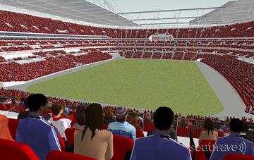 View from Seat Block 238 at Wembley Stadium View from Seat Block 238 at Wembley Stadium