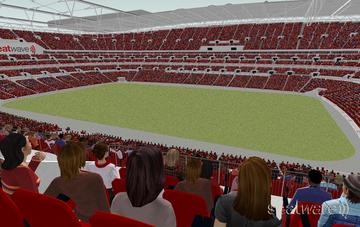 View from Seat Block 249 at Wembley Stadium
