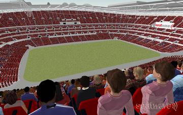 View from Seat Block 504 at Wembley Stadium