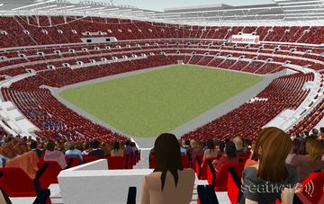 View from Seat Block 508 at Wembley Stadium