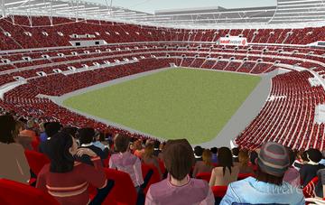 View from Seat Block 510 at Wembley Stadium View from Seat Block 510 at Wembley Stadium