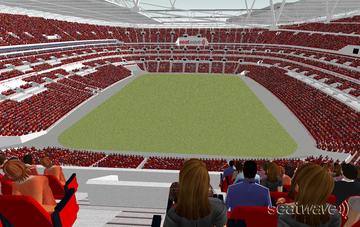 View from Seat Block 539 at Wembley Stadium