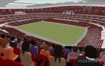 View from Seat Block 547 at Wembley Stadium