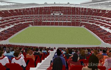 View from Seat Block 552 at Wembley Stadium