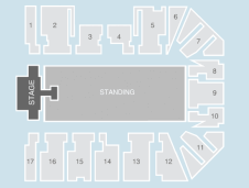 Standing Seating Plan at Resorts World Arena