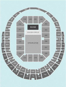 Gold circle Seating Plan at Lanxess Arena