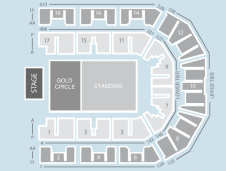 Gold circle Seating Plan at M&S Bank Arena