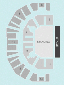 Half hall Seating Plan at M&S Bank Arena