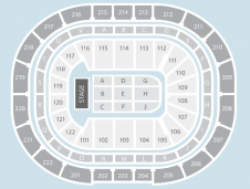 Seated Seating Plan at Manchester Arena