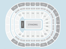 Standing Seating Plan at Manchester Arena