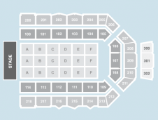 Seated Seating Plan at Utilita Arena Newcastle
