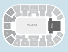 Standing Seating Plan at Motorpoint Arena Nottingham