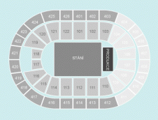 Standing Seating Plan at O2 Arena Prague