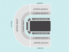 Ice Seating Plan at Odyssey Arena