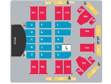 Seated Seating Plan at P&J Live Arena