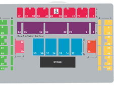 Seated Seating Plan at The Brighton Centre