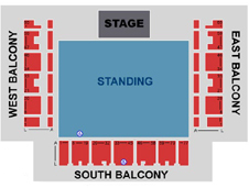 Standing Seating Plan at The Brighton Centre