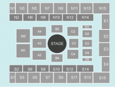 Centre stage Seating Plan at OVO Arena Wembley