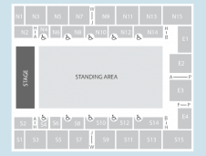 Standing Seating Plan at OVO Arena Wembley