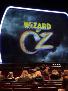 View of Wizard of Oz from Seat Block at Edinburgh Playhouse