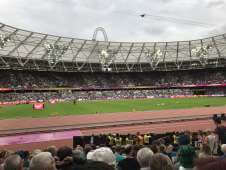 View of World Athletics Championships from Seat Block 105 at London Stadium