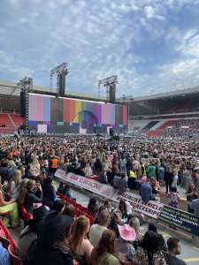 View of Beyoncé  from Seat Block at Sunderland Stadium Of Light