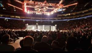 View of UFC Fight Night London from Seat Block at The O2 Arena