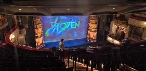 View of Frozen from Seat Block GRAND CIRCLE at Theatre Royal Drury Lane