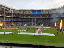 View of Eng v Arg from Seat Block L13 at Twickenham Stadium