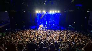 View of Brandon Flowers from Seat Block at York Barbican
