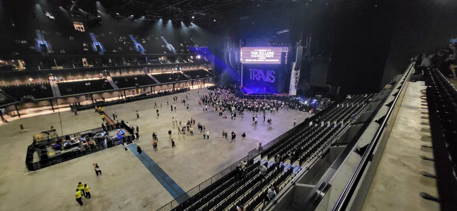 View of The Killers at Co-op Live from Seat Block 316, Row  , Seat  