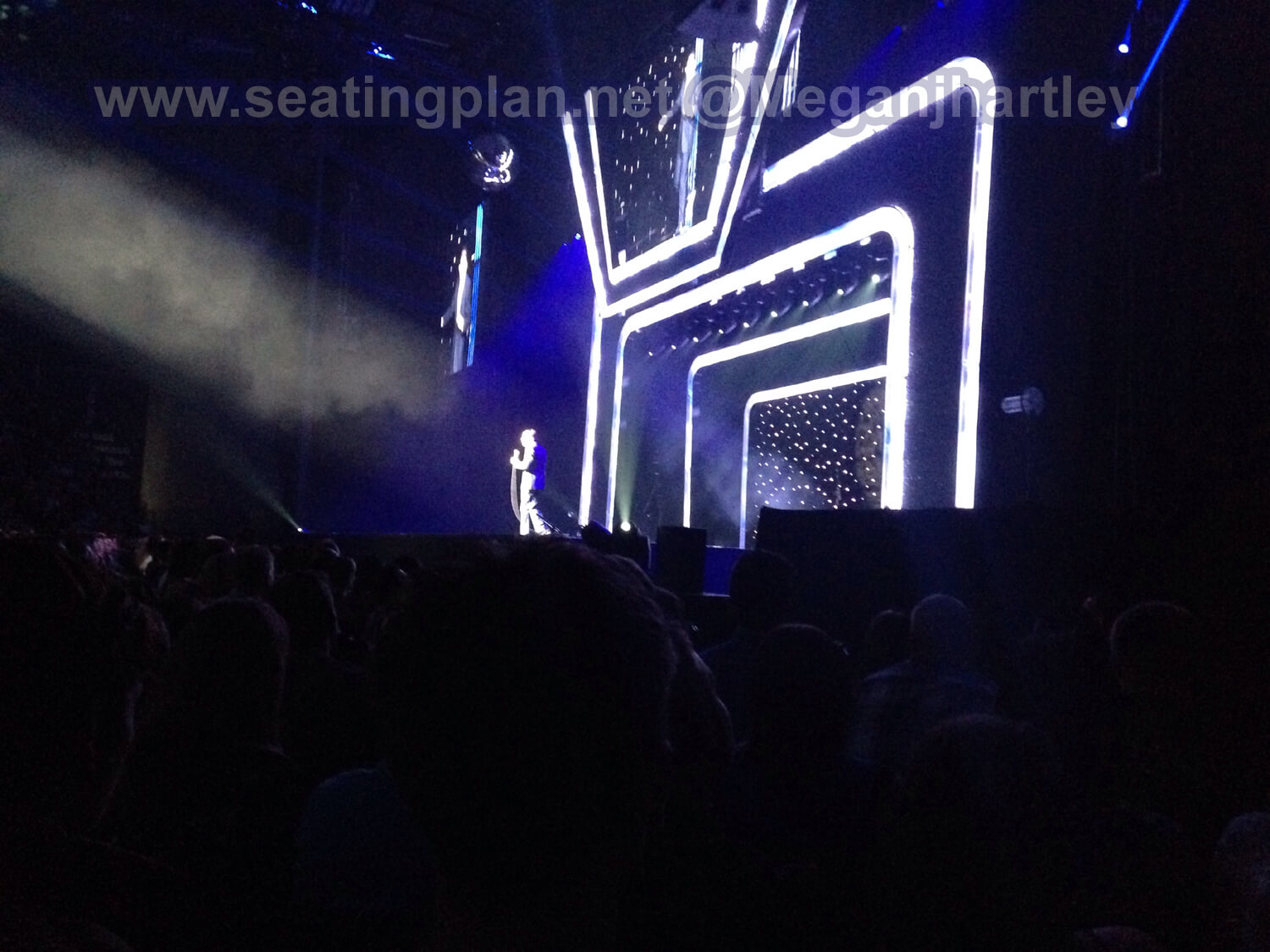 View of Lee Evans at First Direct Arena from Seat Block E
