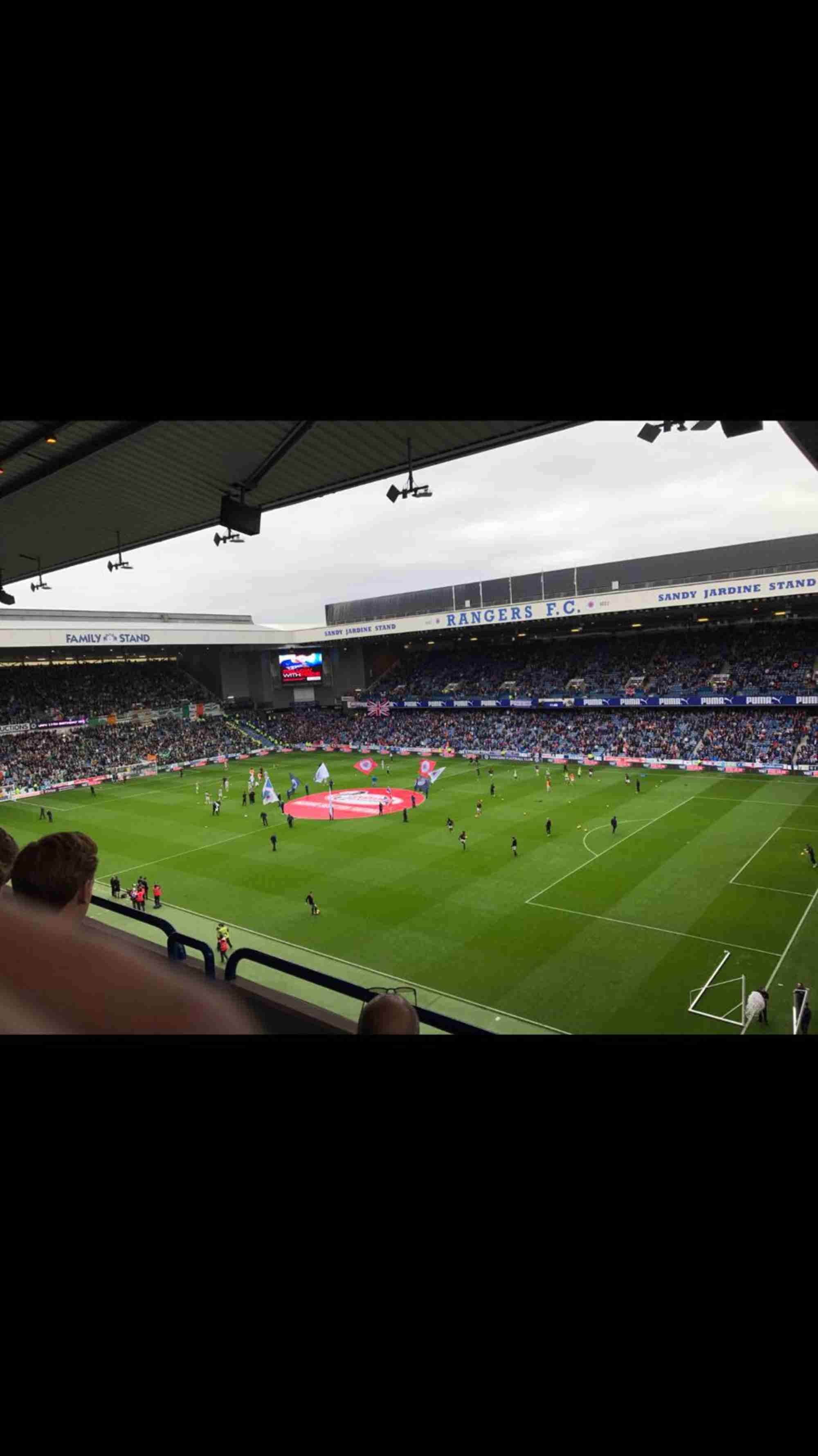View of Rangers v Celtic at Ibrox Stadium from Seat Block CD2