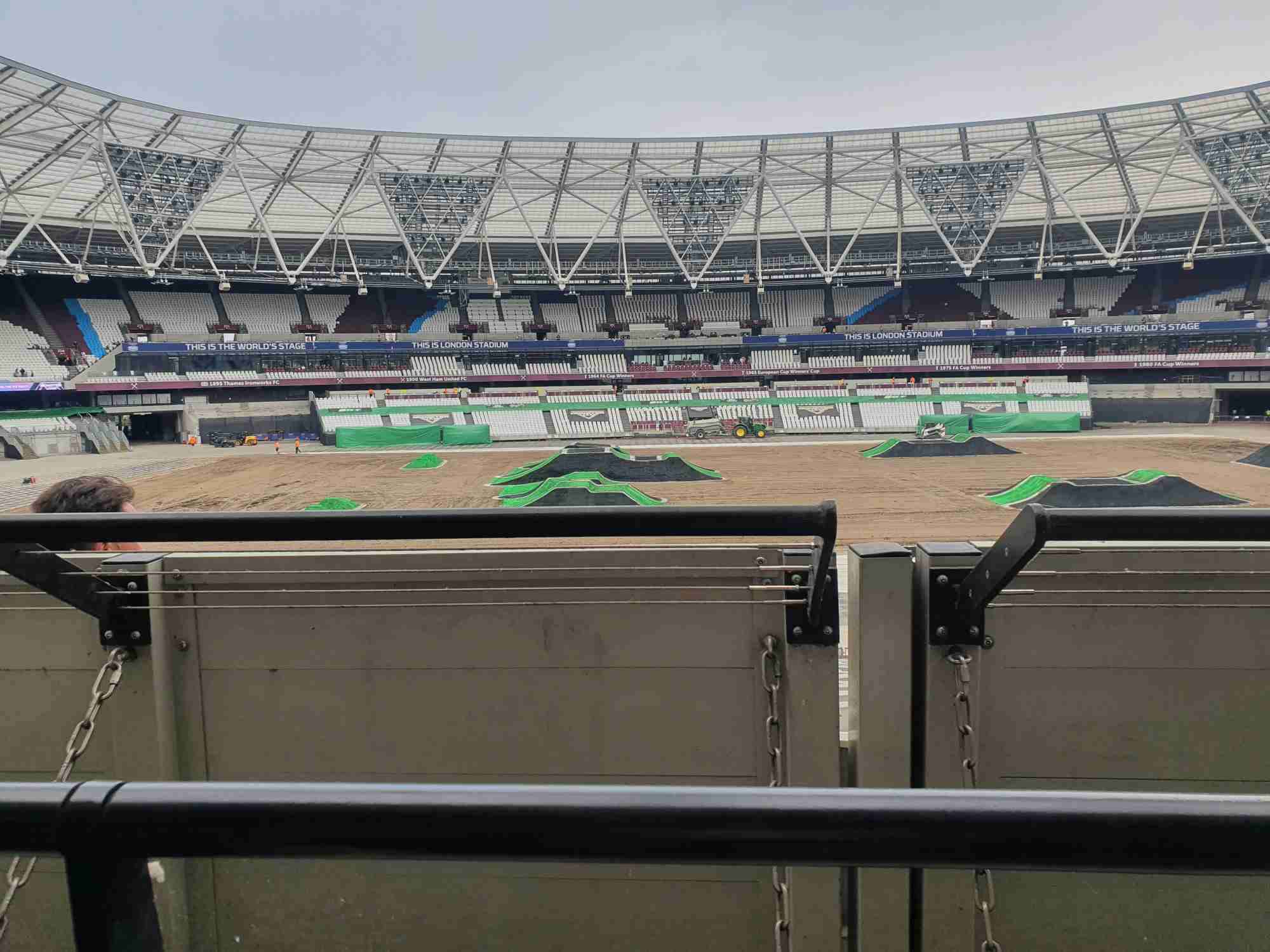 View of Monster Jam at London Stadium from Seat Block 235