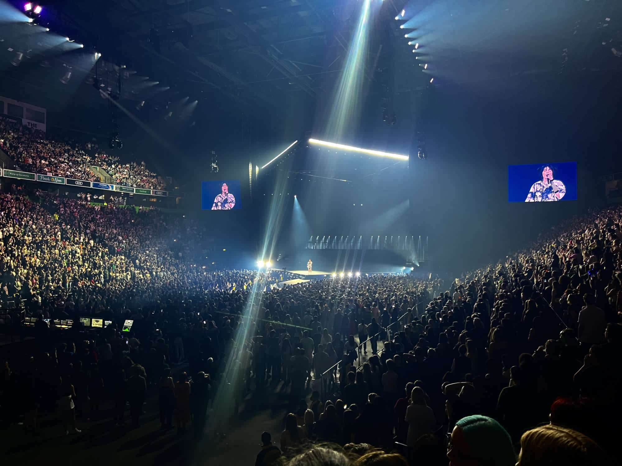 View of Billie Eilish Happier Than Ever World Tour at Manchester Arena from Seat Block 111