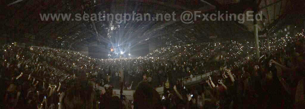 View of Ed Sheeran at Utilita Arena Newcastle from Seat Block 210