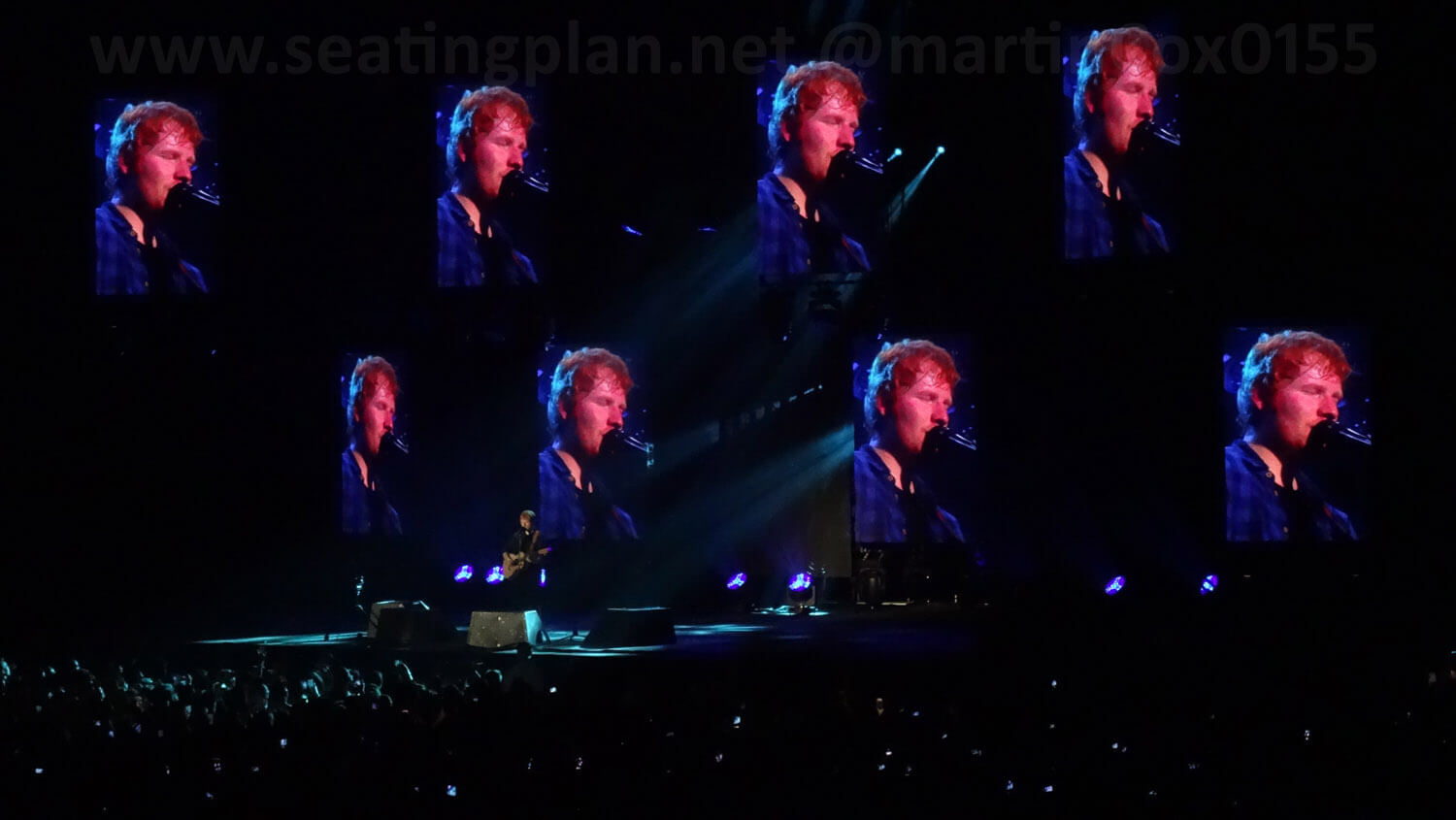 View of Ed Sheeran at Utilita Arena Birmingham from Seat Block 3