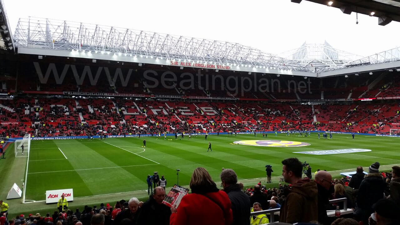 View from Seat Block STH121 at Old Trafford
