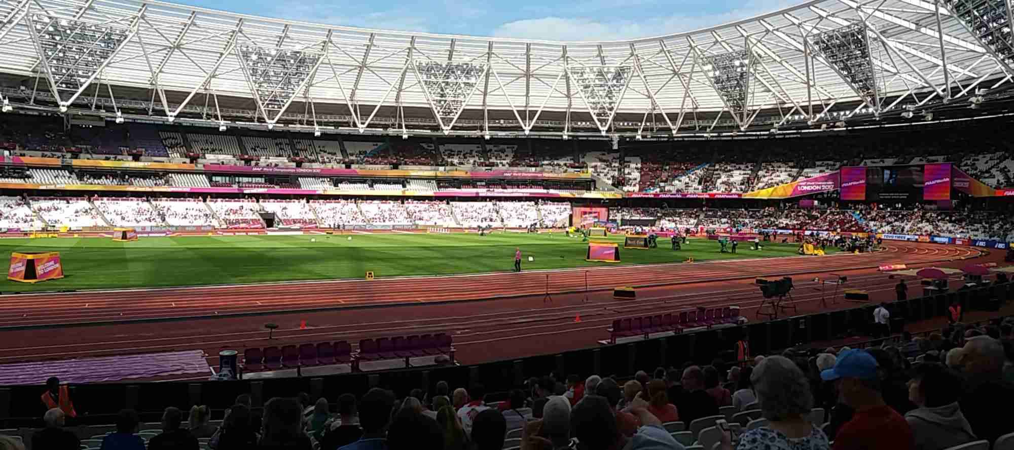 View of World Athletics at London Stadium from Seat Block 233