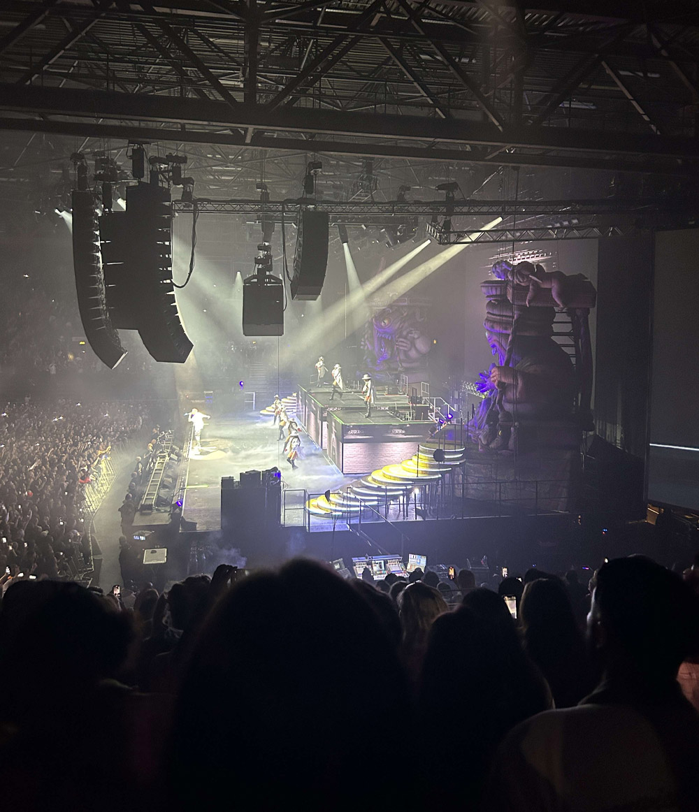 View of Chris Brown at Resorts World Arena from Seat Block 2, Row S, Seat 26