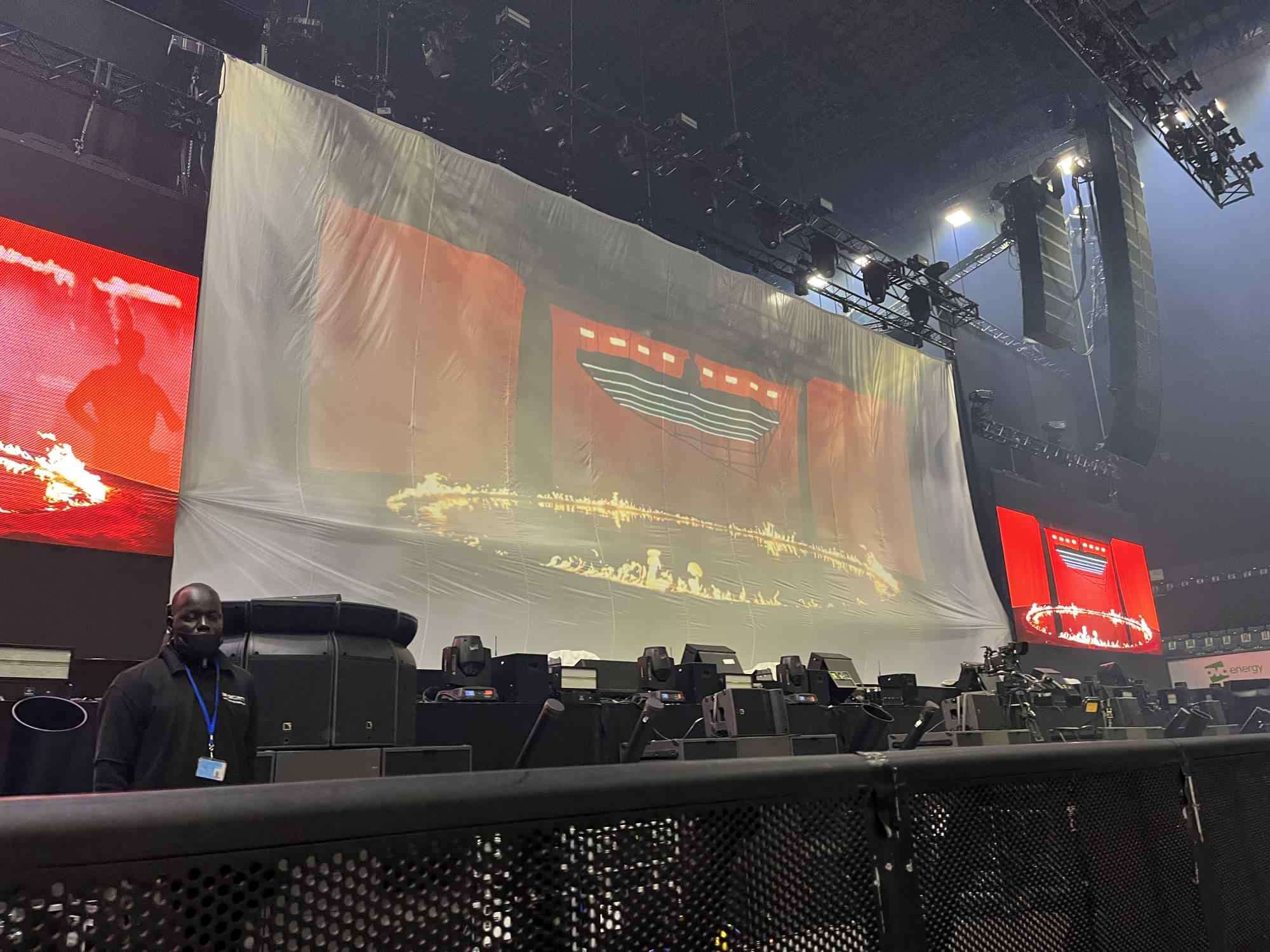 View of ATEEZ at OVO Arena Wembley from Seat Block A7