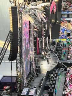 View of P!NK at University Of Bolton Stadium from Seat Block B, Row OO, Seat 36