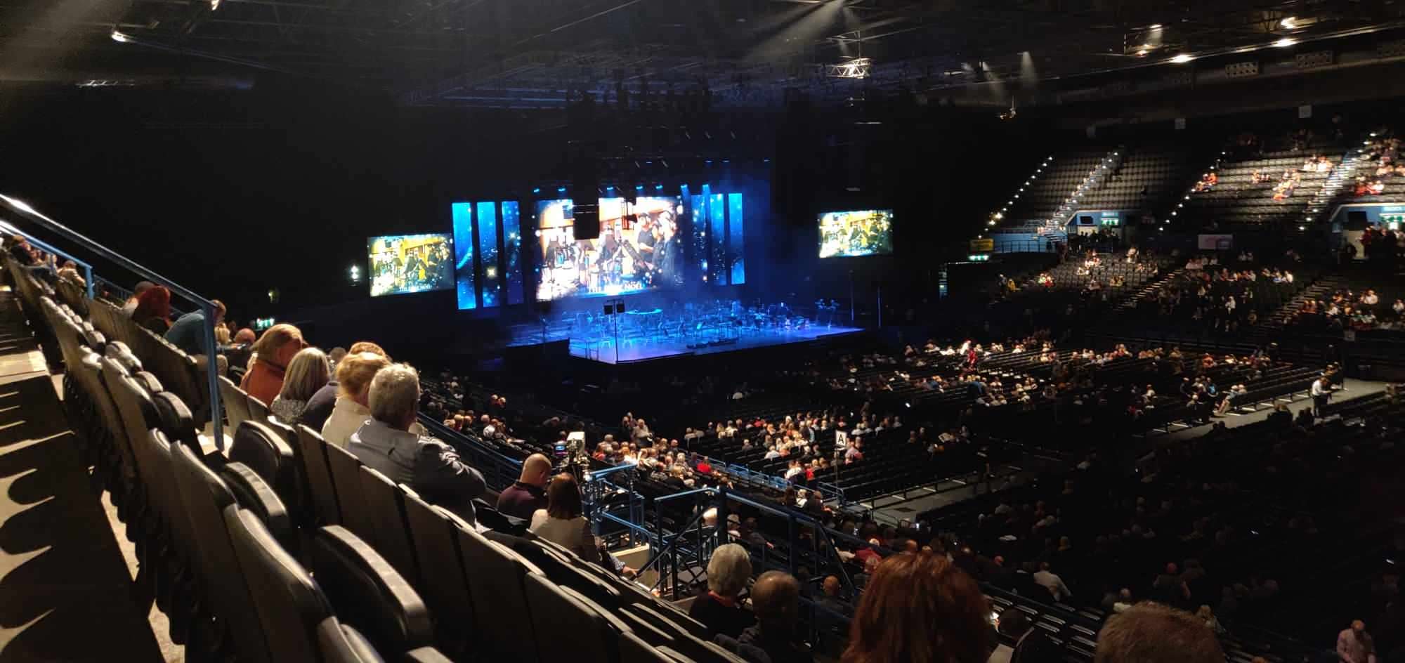 View of Andrea Bocelli at Utilita Arena Birmingham from Seat Block 10