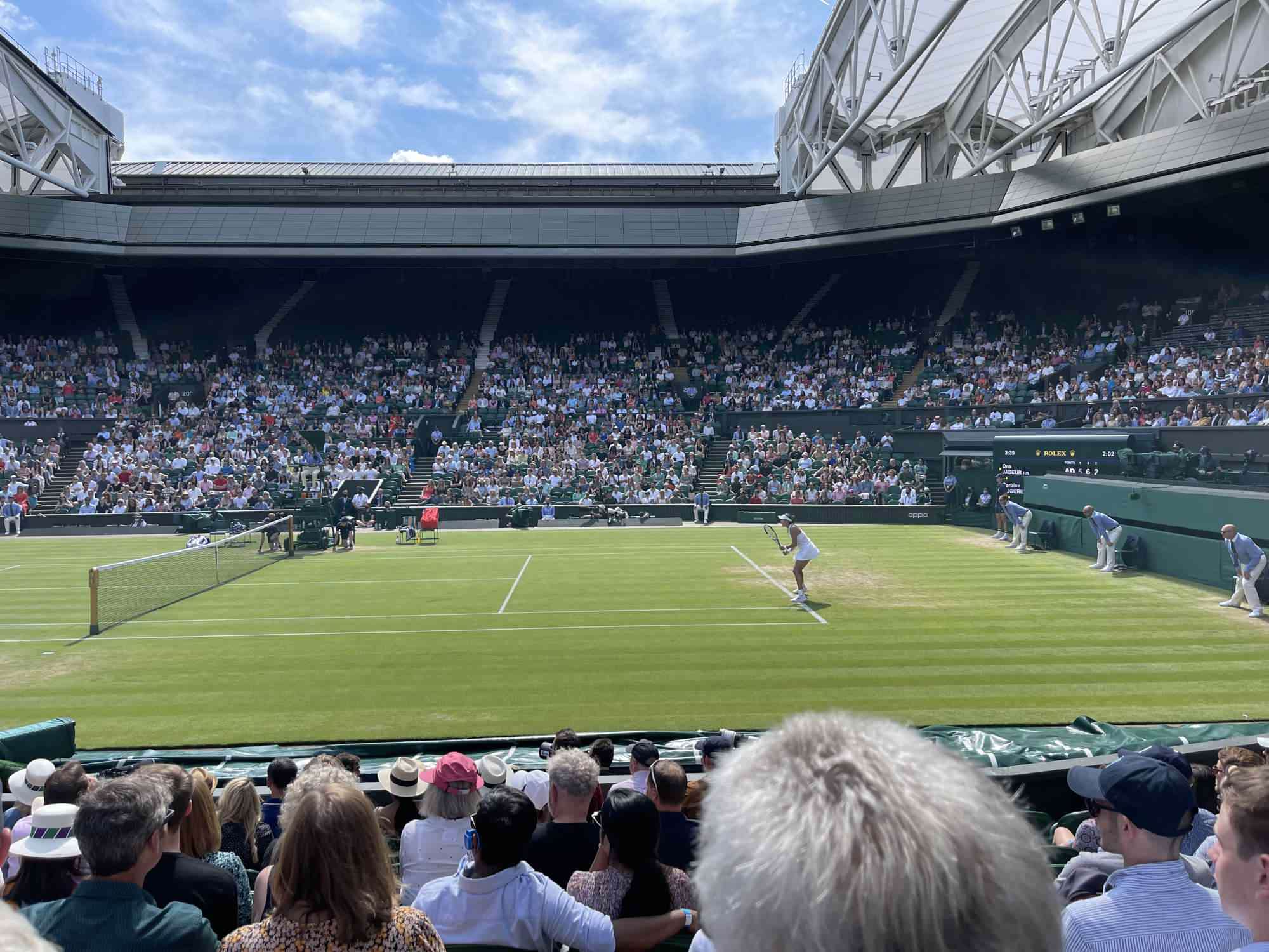 View from Seat Block 111 at Wimbledon - Centre Court